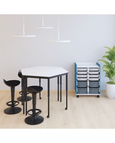SmarTable Nexus Trap Height Adjustable Sit Stand Student Table
