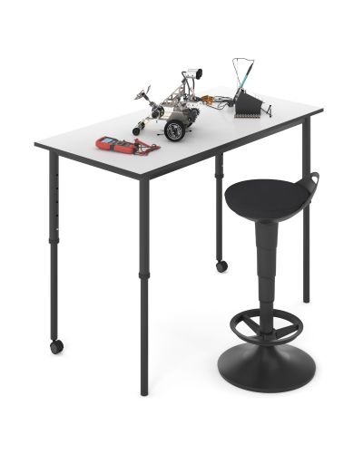 SmarTable Nexus Rectangle Height Adjustable Sit Stand Student Table