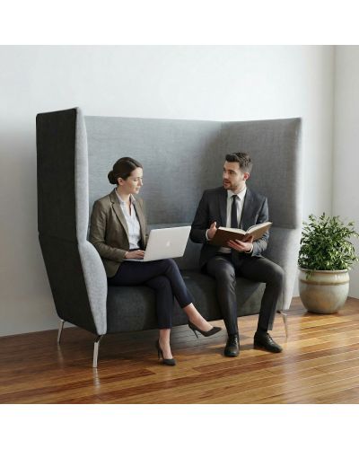 Beachcomber Graphite / Beachcomber Mist Fabric / Polished Aluminium Feet