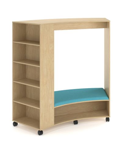 Plaza Curved Hub with Open Storage