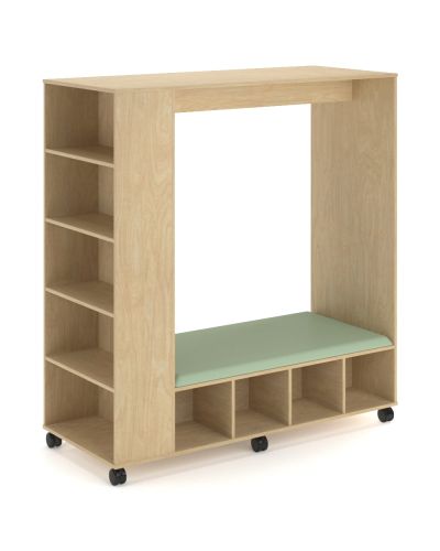 Plaza Straight Hub with Open Storage