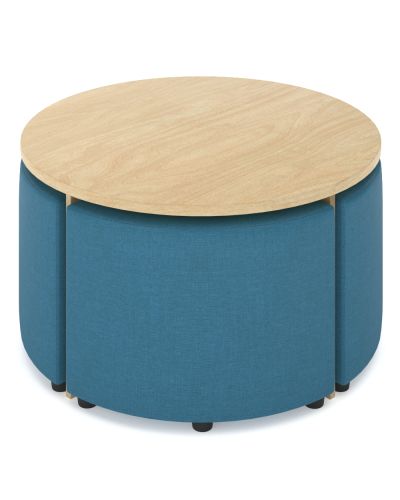 Pye Midi Ottoman Set with Round Table
