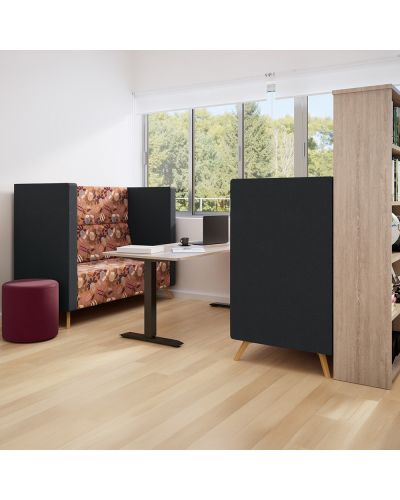 High Back | Timber Legs | Beachcomber Forest Fabric