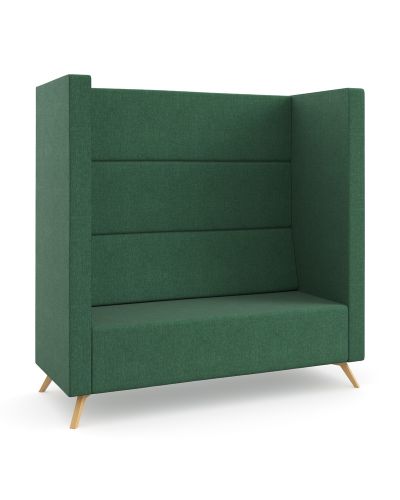 High Back | Timber Legs | Beachcomber Forest Fabric