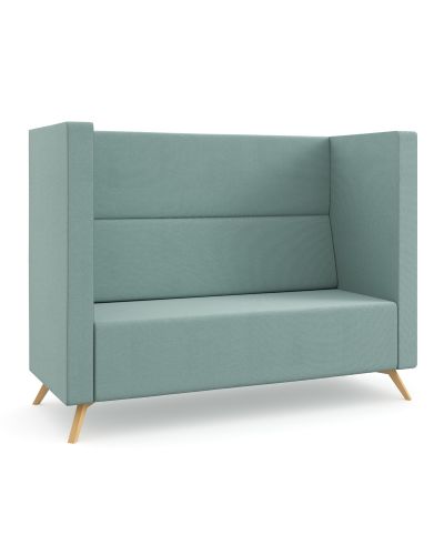 Medium Back | Timber Legs | Copeland Lagoon Fabric