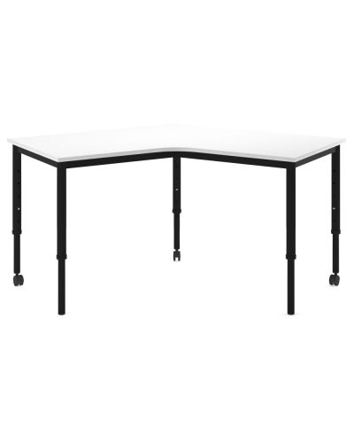 Polar White | Height Adjustable with Castors | Pictured in Setting