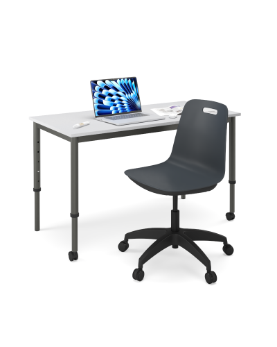 Luca Task Chair with Castors - Plastic Shell