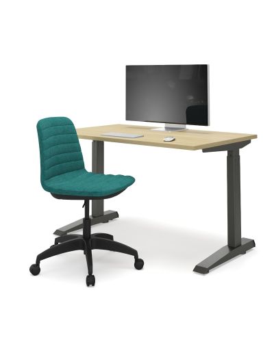 Luca Task Chair with Castors - Fully Upholstered