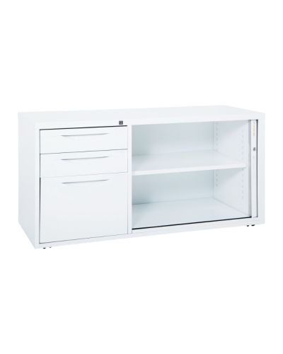 Element Mobile Caddy with Tambour & Filing Pedestal