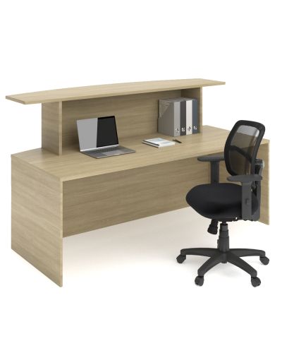 Vadar Reception Counter Desk Calm Oak