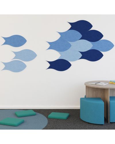 Blue Marle/Royal Blue/Light Blue | Pictured in Setting