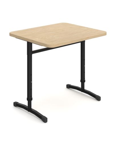 Whizz Smartable Single Height Adjustable Student Desk- 520-700h x 700w x 600d-Raw Birch Ply-Without Tote 