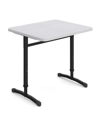 Whizz Smartable Single Height Adjustable Student Desk- 520-700h x 700w x 600d-Zincworks-Without Tote 
