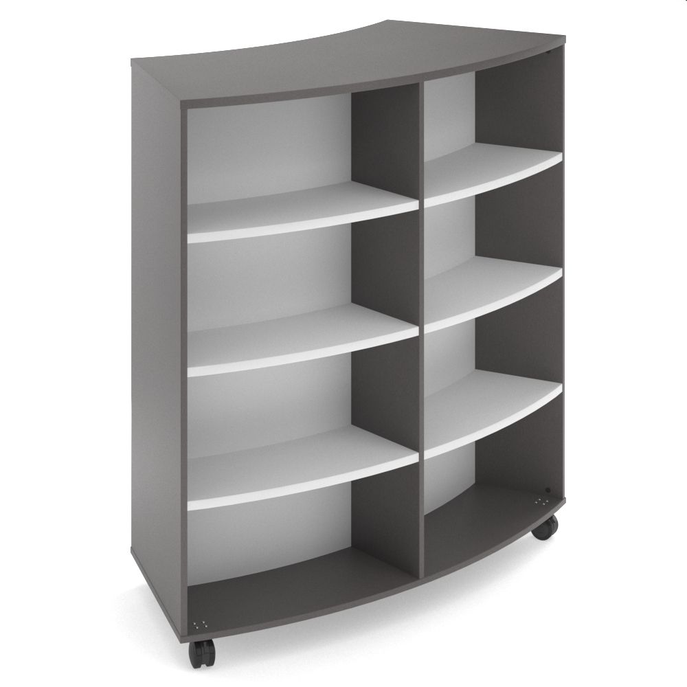 Curved bookcase shop
