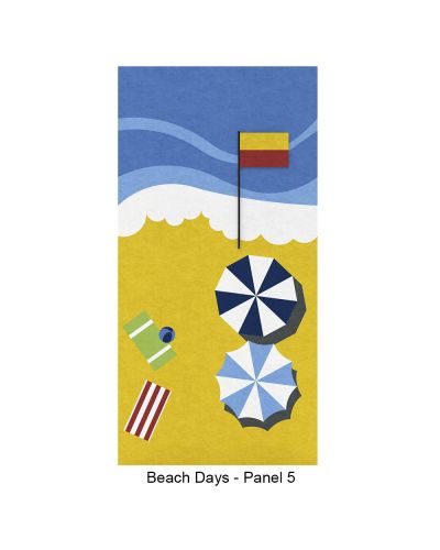 AudioArt "Beach Days" Peel and Stick Mural Single Panel