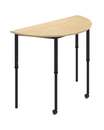 SmarTable Clique Arc Table Sit Stand Raw Birch Ply