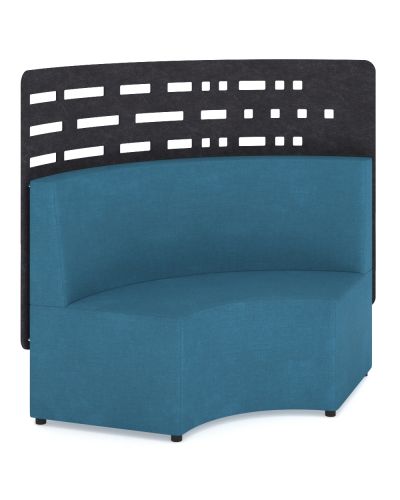 Cush-N Curve 2 Seat Lounge with Art Panel