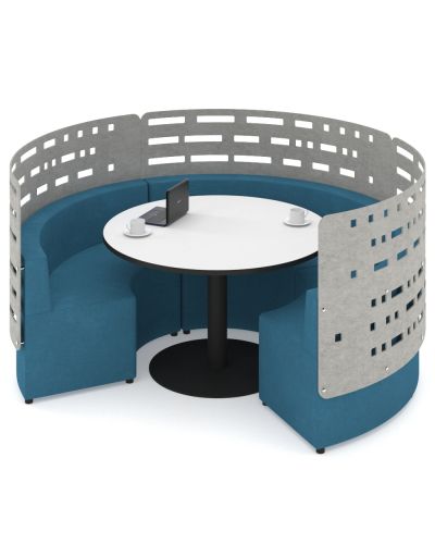 Cush-N Curve 1.5 Seat Lounge with Art Panel