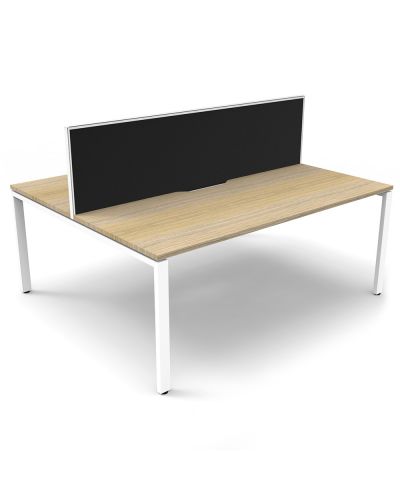 AEON Profile Leg Double Sided Desk with Screen - Two Person