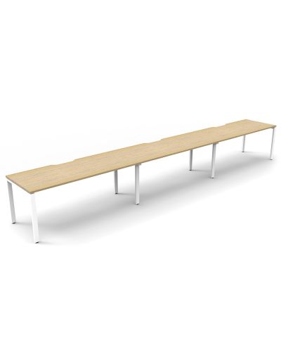 Aeon Profile Leg Single Sided Desk - Three Person