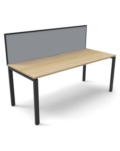 Aeon Profile Leg Single Sided Desk with Screen - One Person