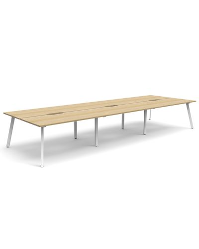 Lawson Double Sided Desk - Six Person