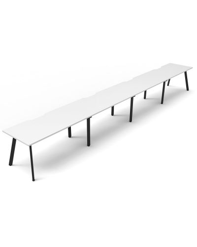 Lawson Single Sided Desk - Four Person