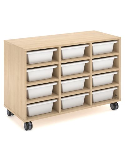 1100W | Young Beech Shown | With Tote Trays