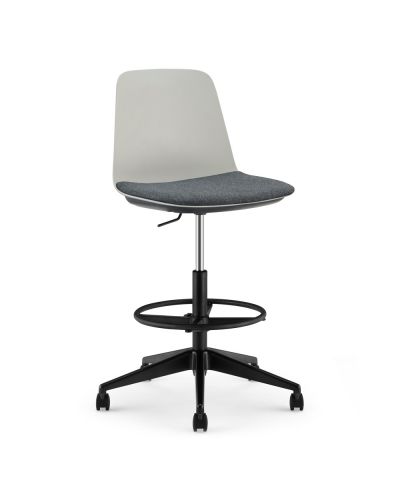 Lola Drafting Chair - Plastic Shell with Seat Pad