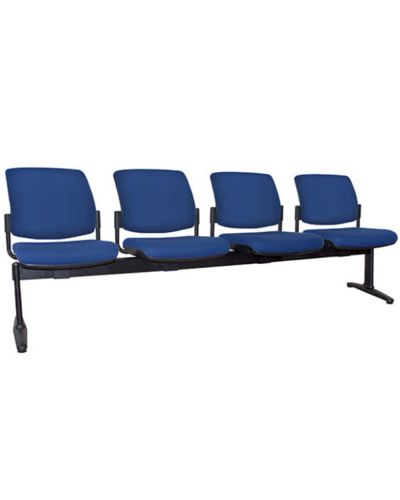Malmo Visitor Beam Seat - 4 Seater Fully Upholstered 