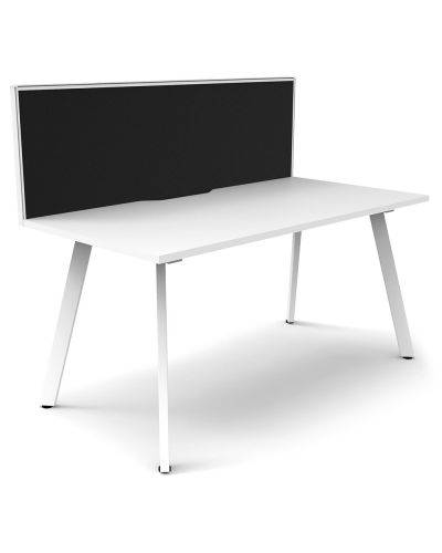 Lawson Single Sided Desk with Screen - One Person