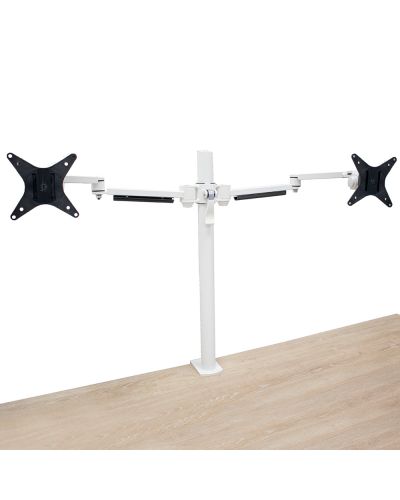 Saturn Monitor Arm | Stock | 560mm Post | Double | White