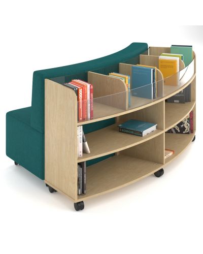 Showtime Curve Book Browser - In Curve Mobile Bookcase 