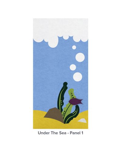 AudioArt "Under the Sea" Peel and Stick Mural Single Panel