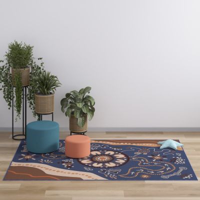 Camped Rectangle Rug