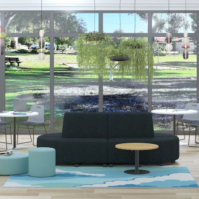 Rural Oak Top | Brushed Stainless Steel Frame