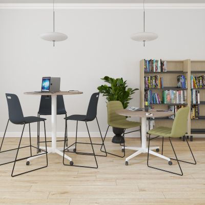 900dia | New Graphite top | White frame