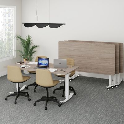 1500w x 900d | New Graphite Top / White Frame
