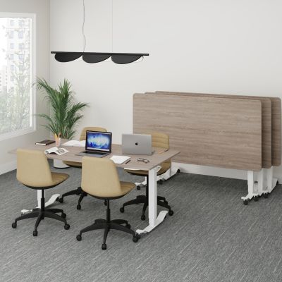 1500w x 900d | New Graphite Top / White Frame