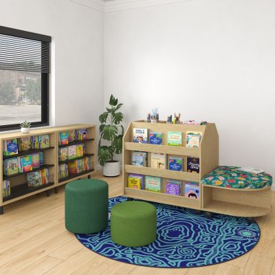 Polar White Board | Beachcomber Aqua Fabric