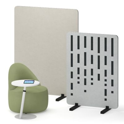 AudioArt Freestanding Two-Tone Pattern Screen