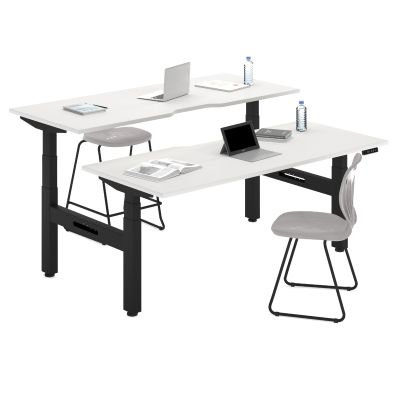 Ascendo Double Electronic Sit Stand Workstation