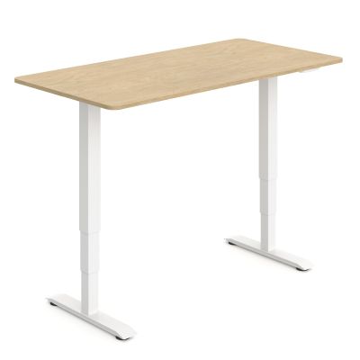 1500w x 750d | Raw Birch Ply Top / White Frame