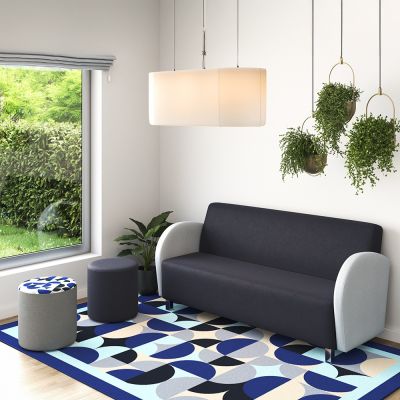 Bella Triple Lounge Chair with Armrests