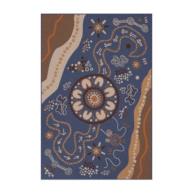 Camped Rectangle Rug