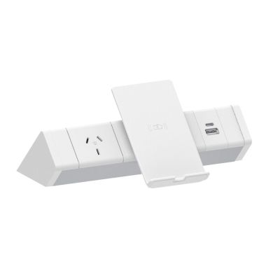 Athena Power Rail 1x GPO + Wireless Charger