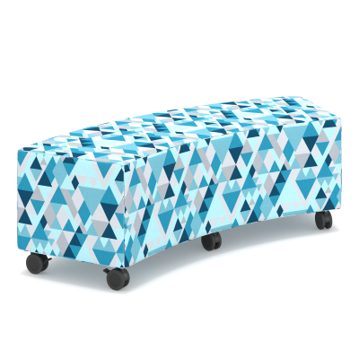 Lustrell Allure Denim Vinyl | Mobile Lockable Castors