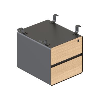 Black Melamine Drawer Fronts + Black P/C