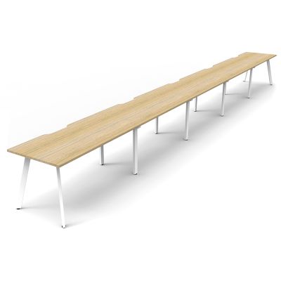 Eternity Single Sided Desk - Five Person