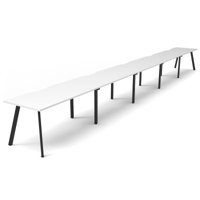 Eternity Single Sided Desk - Five Person